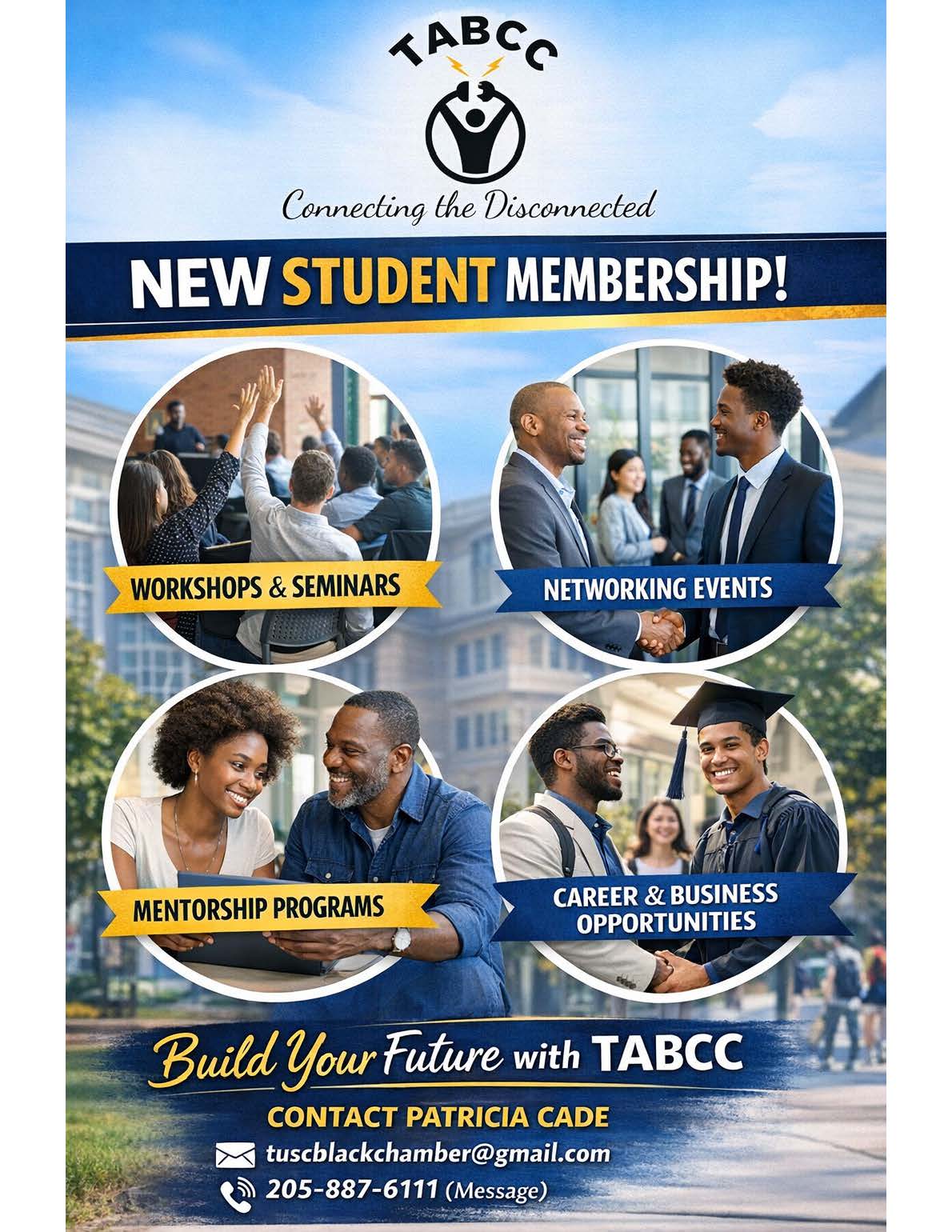 TABCC student membership flyer